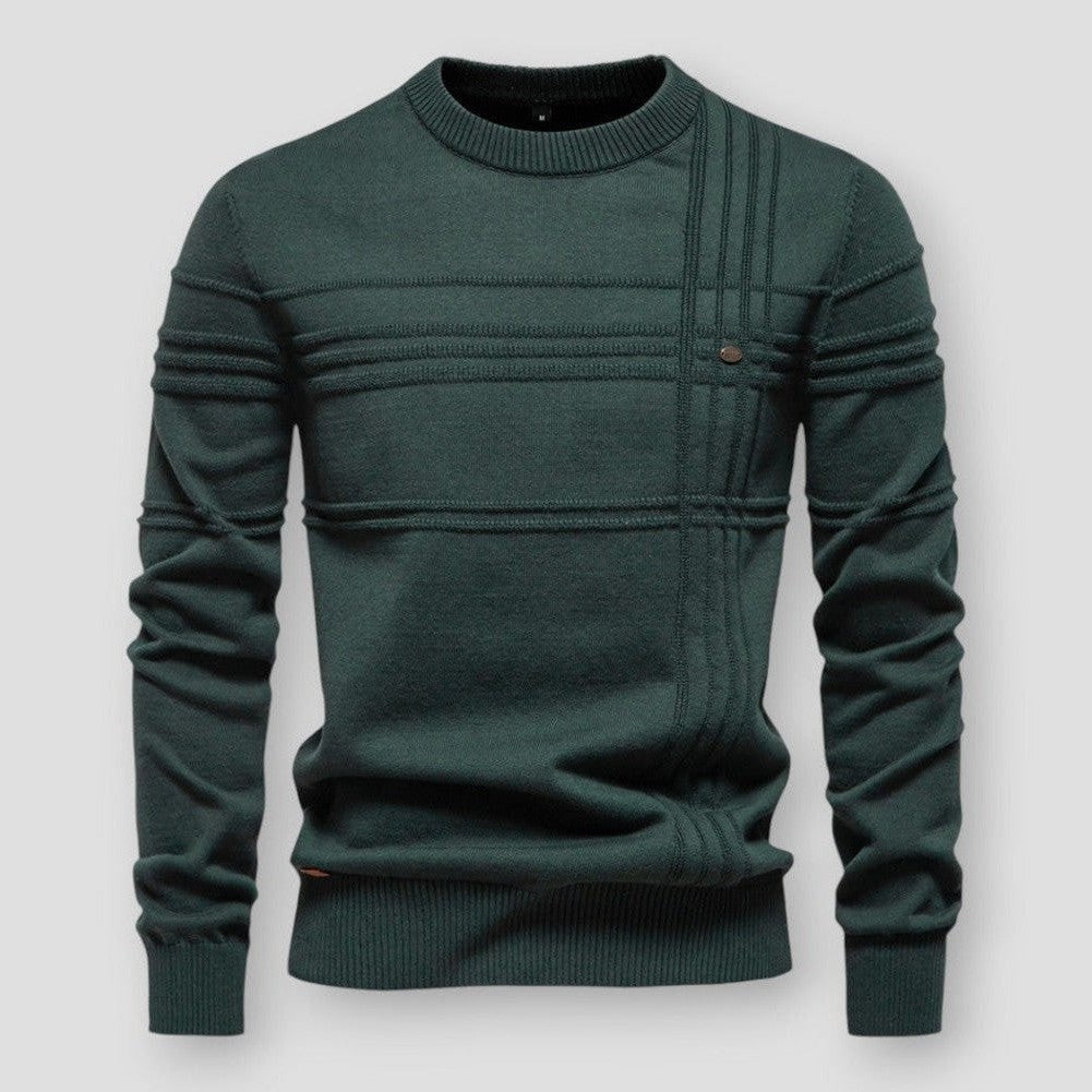 Constant Textured Stripe Crewneck Sweater - image 4