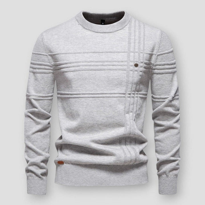 Constant Textured Stripe Crewneck Sweater - image 5