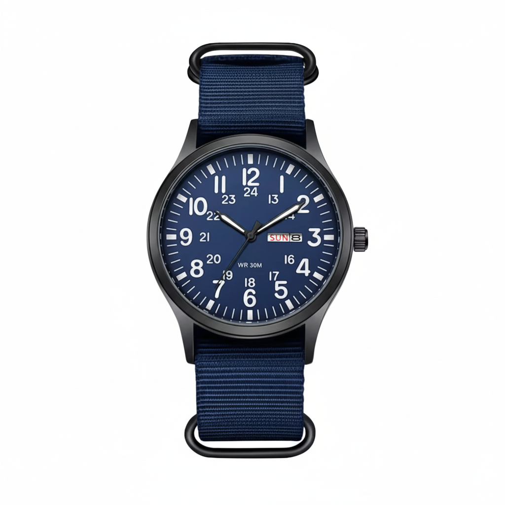 Gerard Field Watch with Date Window and Nylon Strap - image 9