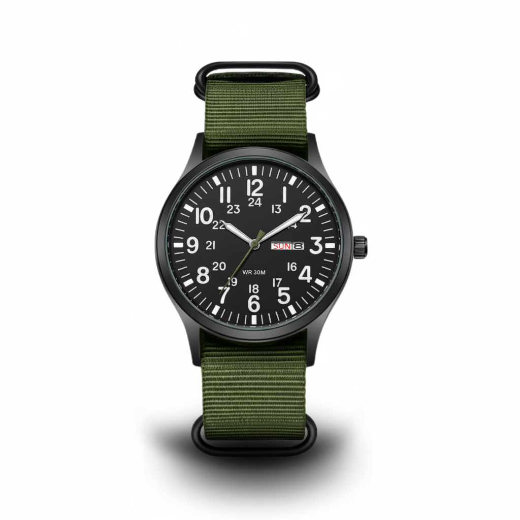 Gerard Field Watch with Date Window and Nylon Strap - image 3