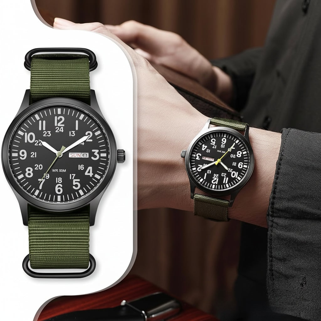Gerard Field Watch with Date Window and Nylon Strap - image 4