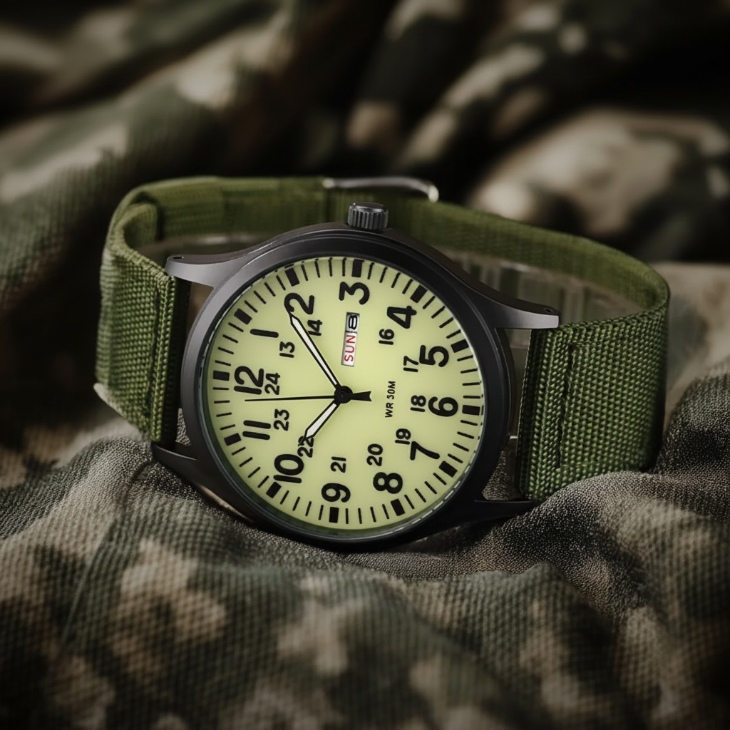 Gerard Field Watch with Date Window and Nylon Strap - image 6