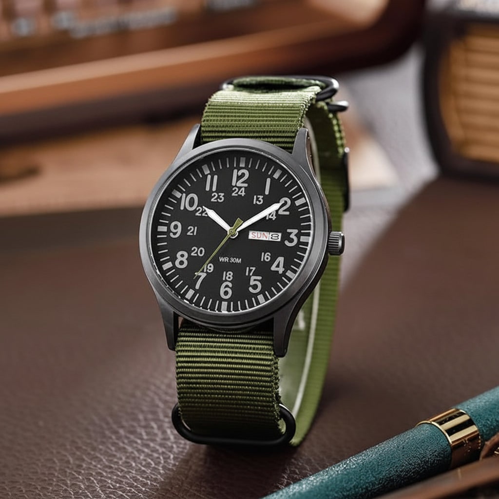 Gerard Field Watch with Date Window and Nylon Strap - image 7