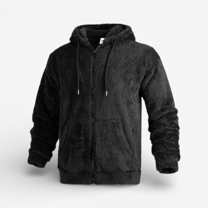 Bastiaan Teddy Fleece Zip-Up Hoodie with Pockets - image 3