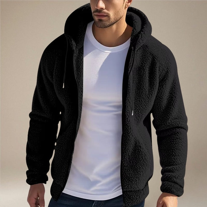 Bastiaan Teddy Fleece Zip-Up Hoodie with Pockets - image 5