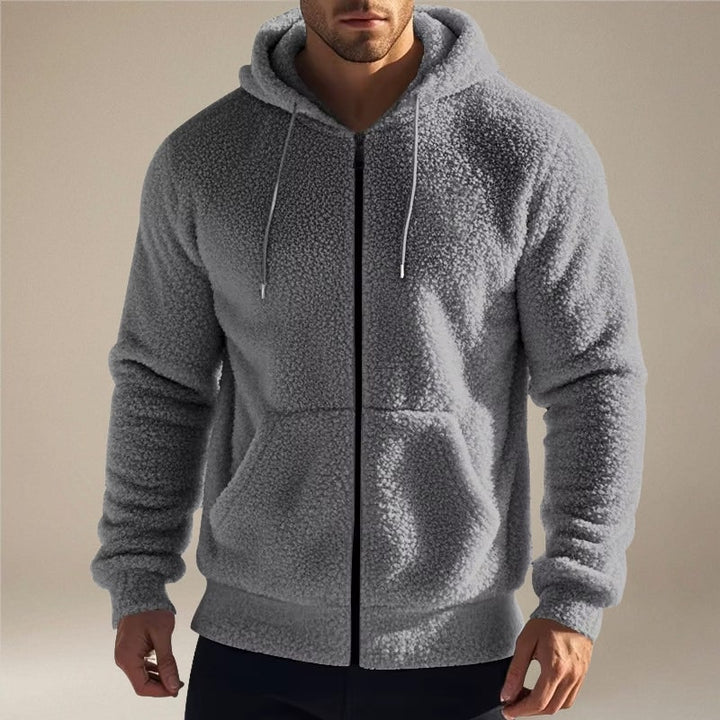 Bastiaan Teddy Fleece Zip-Up Hoodie with Pockets - image 6