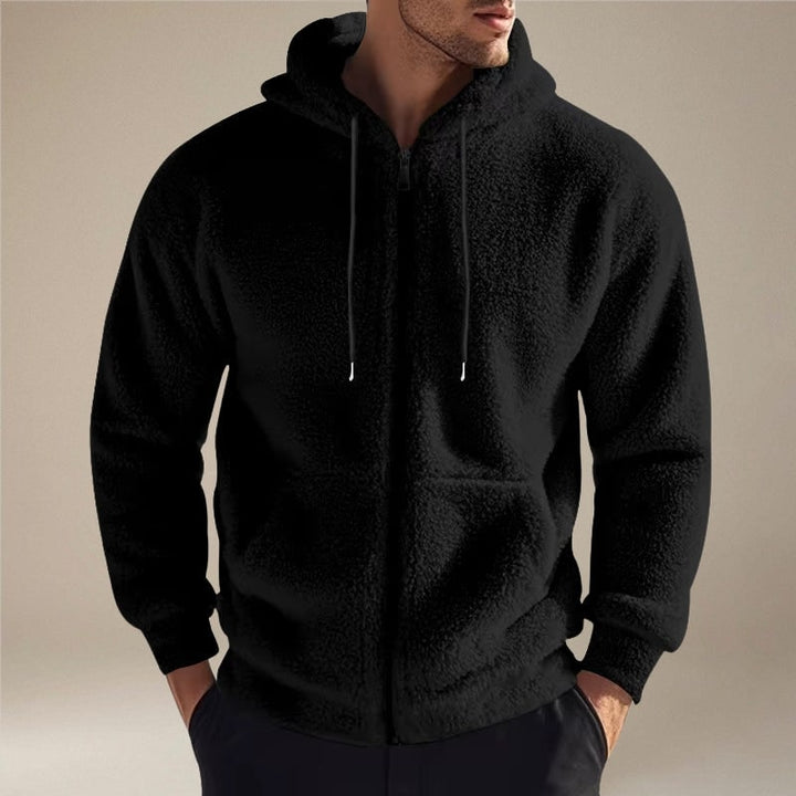 Bastiaan Teddy Fleece Zip-Up Hoodie with Pockets - image 7