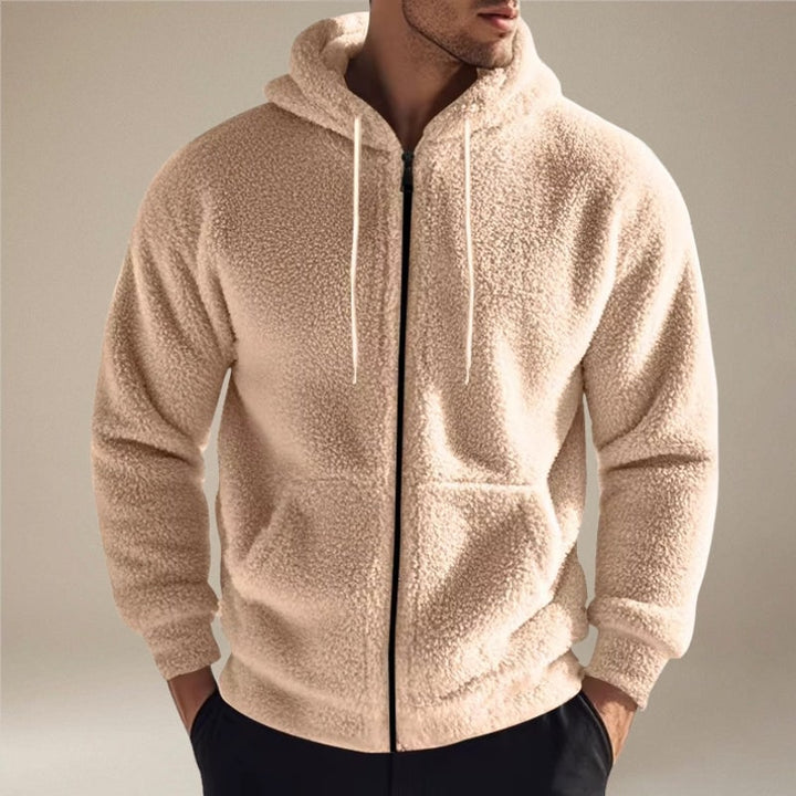 Bastiaan Teddy Fleece Zip-Up Hoodie with Pockets - image 8