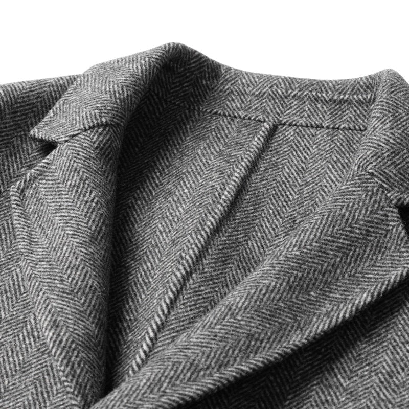 Armand Herringbone Blazer with Patch Pockets - image 2