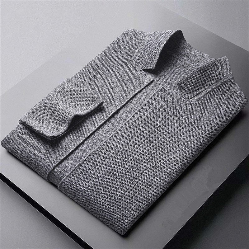 Melchior Stand-Collar Knit Cardigan Jacket - image 3