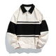 Quinlan Long-Sleeve Polo Sweatshirt with Chest Stripe - image 3