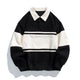 Quinlan Long-Sleeve Polo Sweatshirt with Chest Stripe - image 5