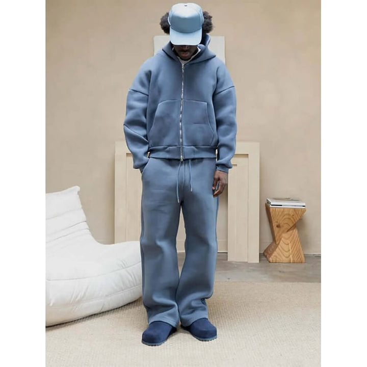 Ellis Oversized Zip Hoodie and Wide-Leg Sweatpants Set - image 1