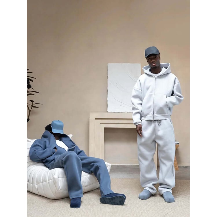 Ellis Oversized Zip Hoodie and Wide-Leg Sweatpants Set - image 3