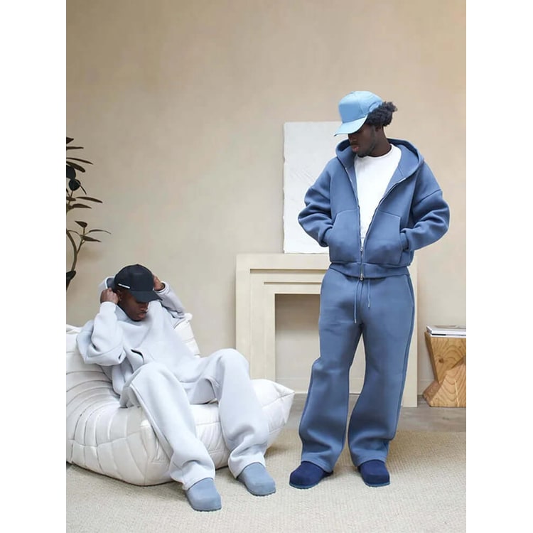 Ellis Oversized Zip Hoodie and Wide-Leg Sweatpants Set - image 4
