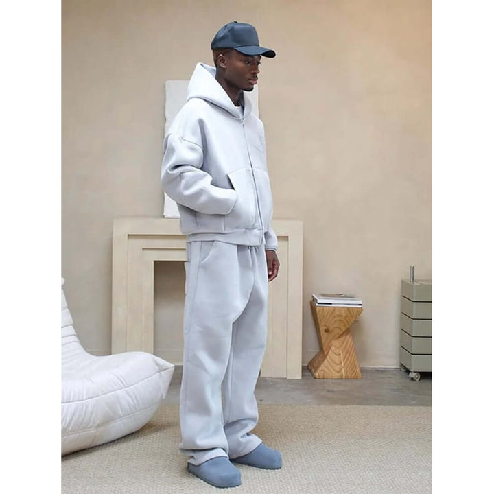 Ellis Oversized Zip Hoodie and Wide-Leg Sweatpants Set - image 5