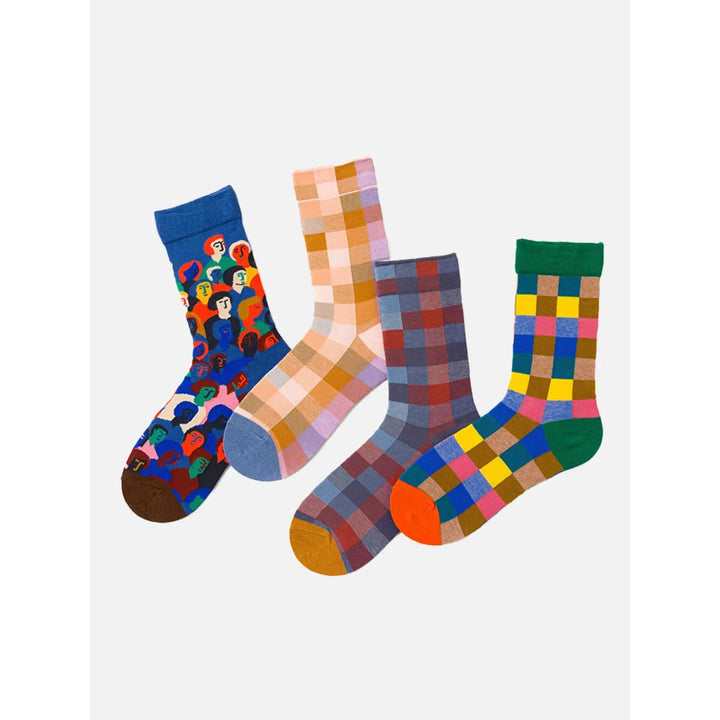 Niels Patterned Crew Socks - image 15
