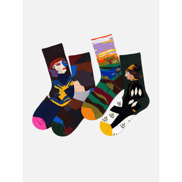 Niels Patterned Crew Socks - image 16