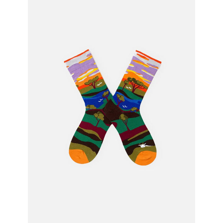 Niels Patterned Crew Socks - image 6