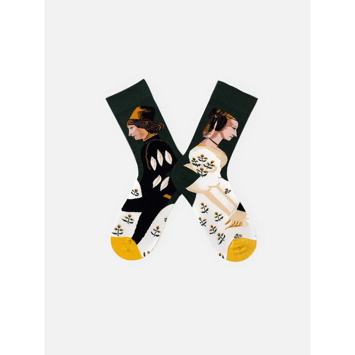 Niels Patterned Crew Socks - image 7