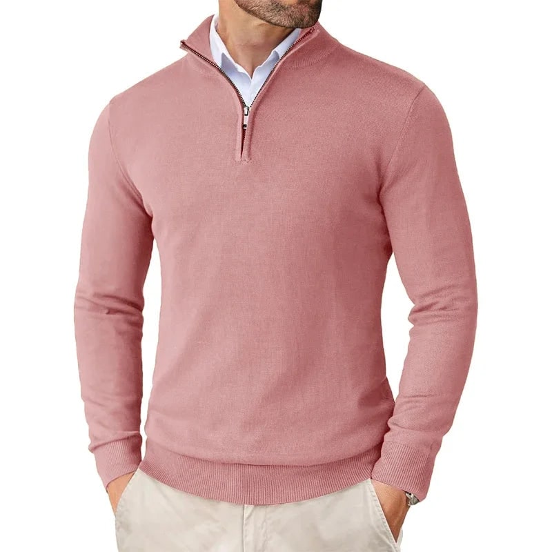 Auke Fine-Knit Quarter-Zip Sweater - image 2
