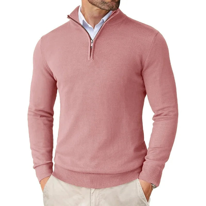 Auke Fine-Knit Quarter-Zip Sweater - image 2