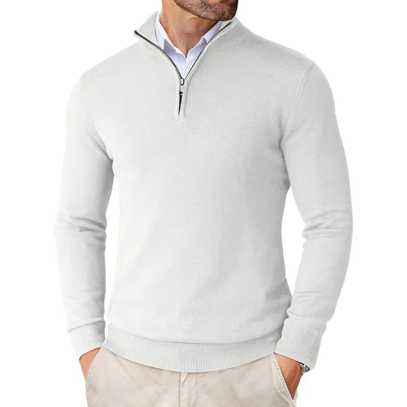 Auke Fine-Knit Quarter-Zip Sweater - image 3