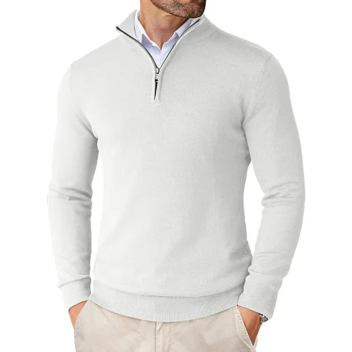Auke Fine-Knit Quarter-Zip Sweater - image 3