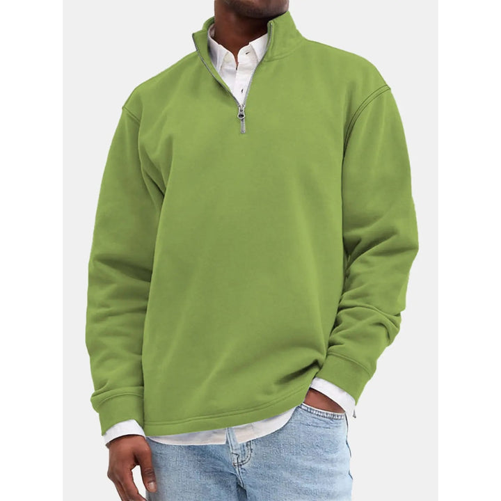 Baldwin Quarter-Zip Sweatshirt with Stand Collar - image 11