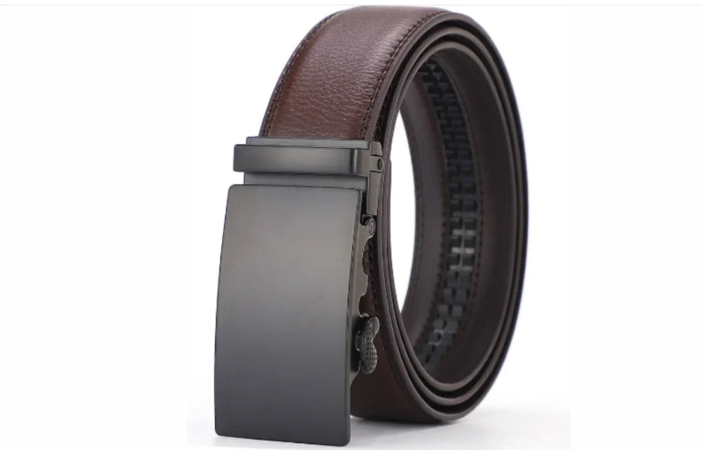 Baxter Leather Ratchet Belt with Automatic Buckle - image 2