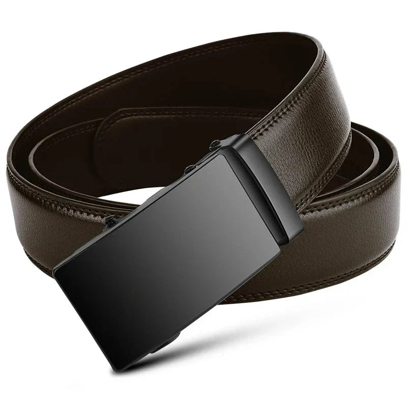 Baxter Leather Ratchet Belt with Automatic Buckle - image 3