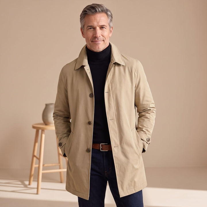 Maurits Button-Front Weather-Resistant Car Coat - image 5