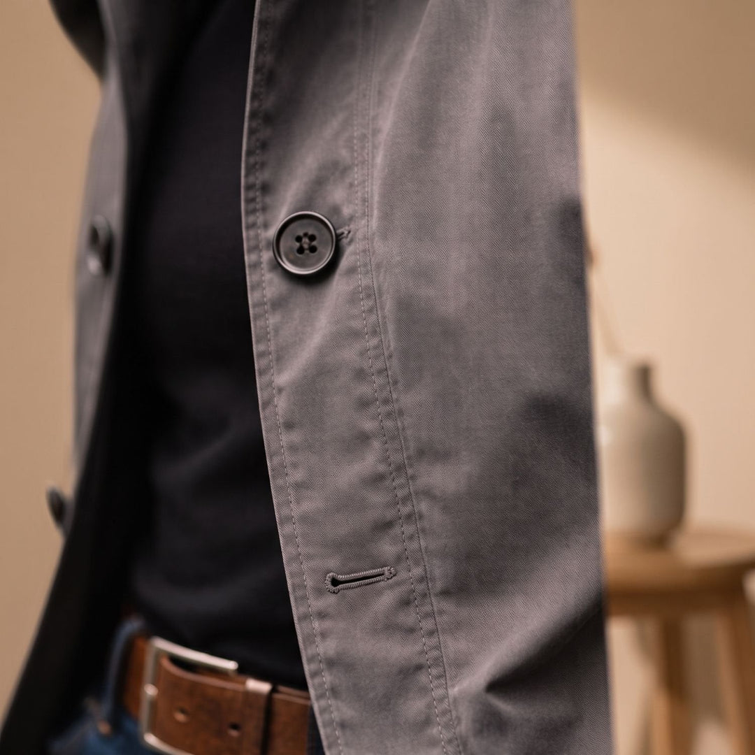 Maurits Button-Front Weather-Resistant Car Coat - image 8