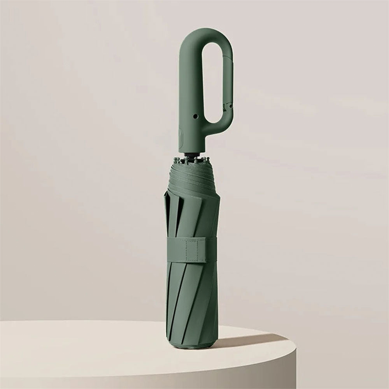 Callista Compact Windproof Travel Umbrella with Clip Handle - image 11