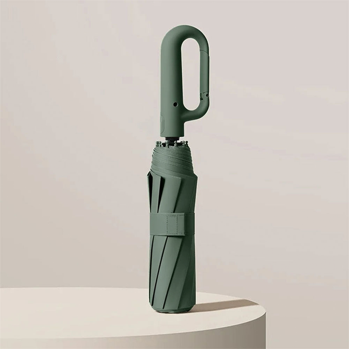 Callista Compact Windproof Travel Umbrella with Clip Handle - image 11