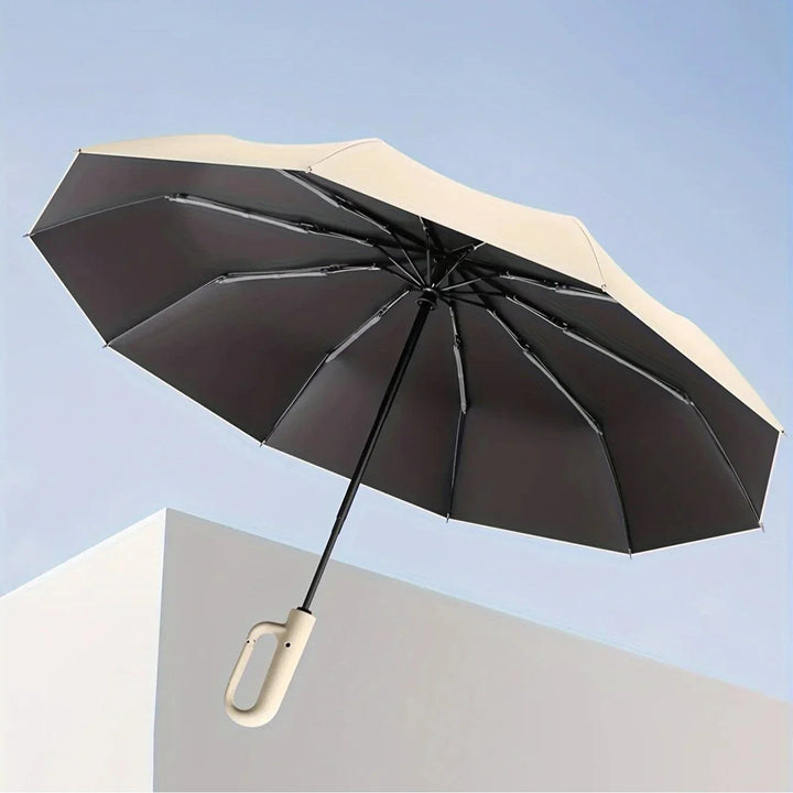 Callista Compact Windproof Travel Umbrella with Clip Handle - image 5