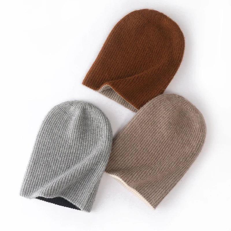 Stellan Reversible Two-Tone Rib Knit Beanie - image 2
