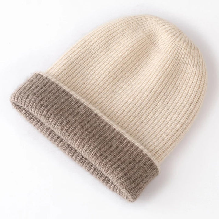 Stellan Reversible Two-Tone Rib Knit Beanie - image 4