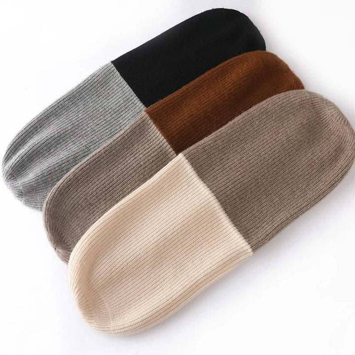 Stellan Reversible Two-Tone Rib Knit Beanie - image 5