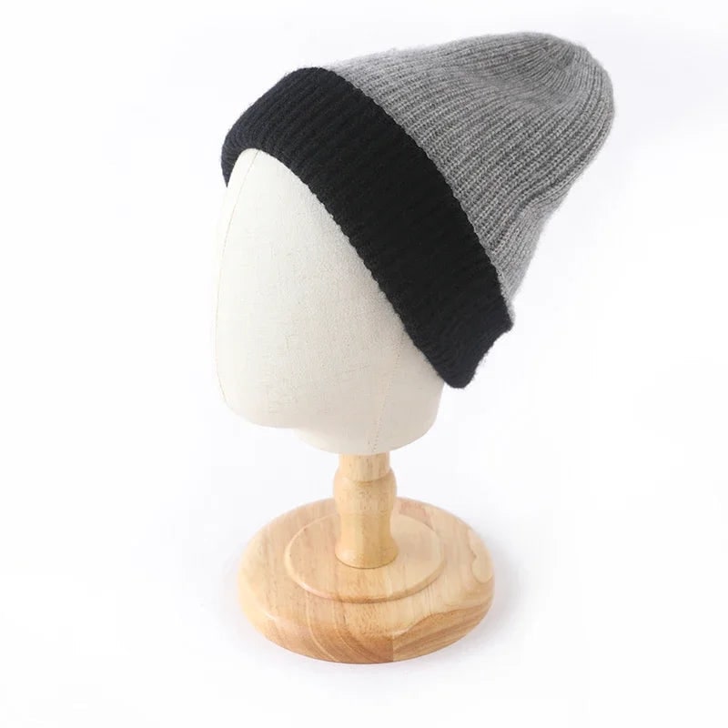 Stellan Reversible Two-Tone Rib Knit Beanie - image 6