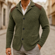 Cornelis Waffle-Knit Cardigan Blazer with Shoulder Patches - image 4