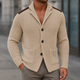Cornelis Waffle-Knit Cardigan Blazer with Shoulder Patches - image 6