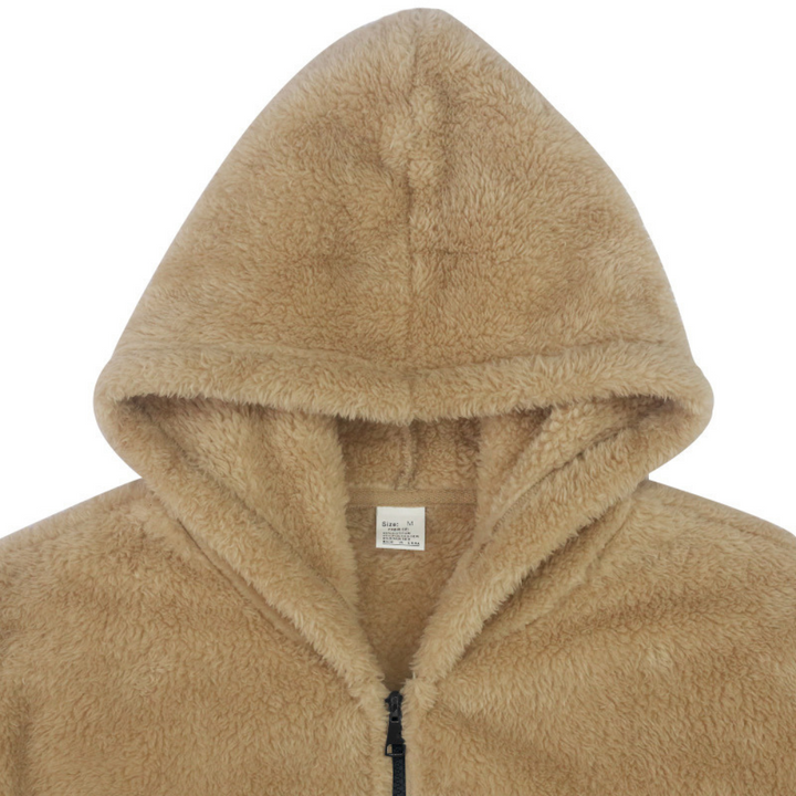 Cyriel Hooded Sherpa Fleece Jacket with Sleeve Pocket - image 4