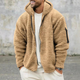 Cyriel Hooded Sherpa Fleece Jacket with Sleeve Pocket - image 6