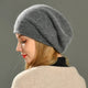 Ayla Slouchy Fine-Knit Beanie with Rolled Edge - image 2
