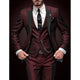 Justus Slim-Fit Three-Piece Suit with Contrast Peak Lapels - image 1