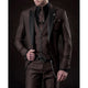 Justus Slim-Fit Three-Piece Suit with Contrast Peak Lapels - image 3
