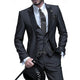 Justus Slim-Fit Three-Piece Suit with Contrast Peak Lapels - image 4