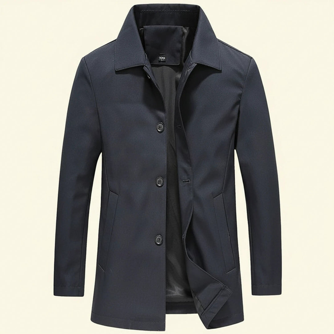 Valentijn Lined Car Coat with Point Collar - image 1