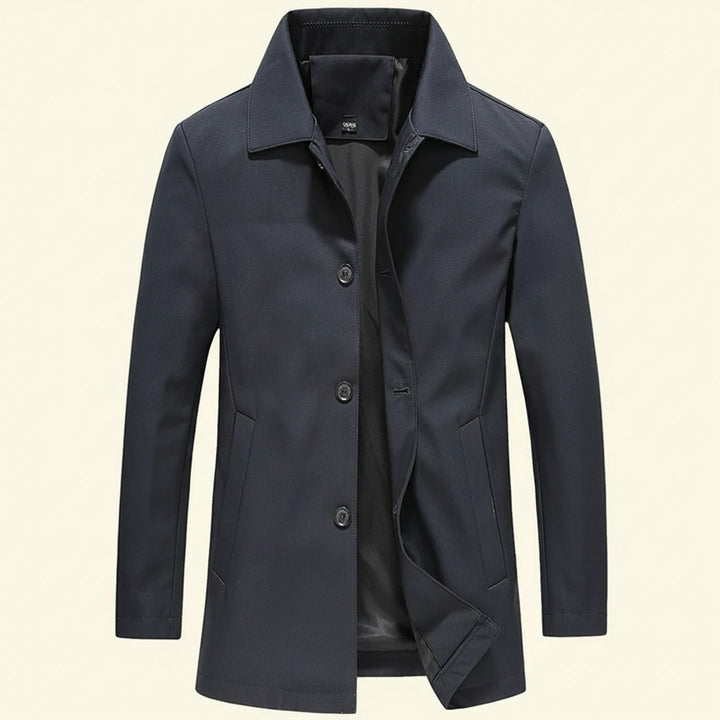Valentijn Lined Car Coat with Point Collar - image 1